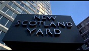 Frenzy (1972)New Scotland Yard, Broadway, London, camera below, object and sign